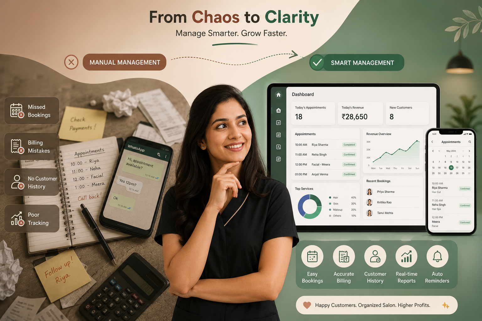 Still Managing Your Salon on WhatsApp & Diaries? Here’s What It’s Costing You