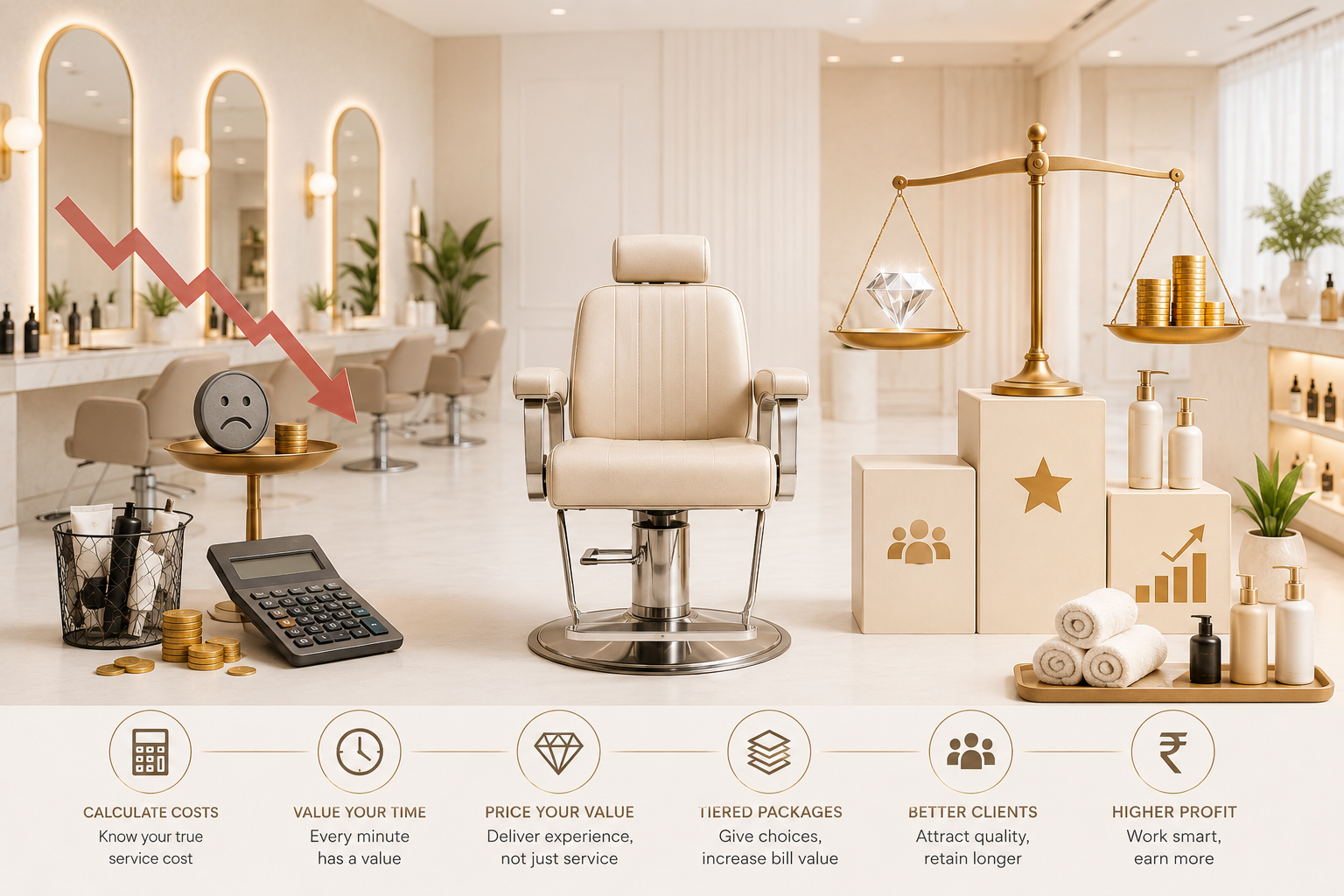 Are You Underpricing Your Services? A Smart Pricing Strategy for Indian Salons.